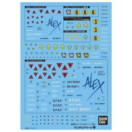 Gundam Gundam Decal 053 HGUC 0800 Series Federation poza produsului