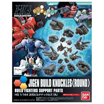 Gundam HGBC 1/144 Jigen Build Knuckles (Round) set de model poza produsului