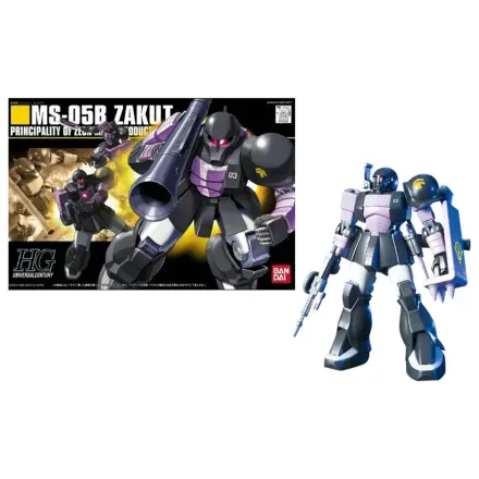 Gundam HGUC 1/144 MS-05B Zaku 1 Set de model poza produsului
