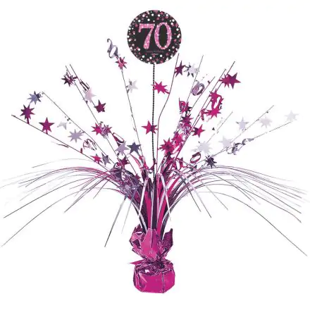 Happy Birthday Roz 70 Piesa centrala 18 inci poza produsului