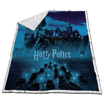 Harry Potter Arrival at Hogwarts Pătura Sherpa 130x170cm poza produsului