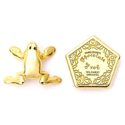 Harry Potter Chocolate Frog cercei tip stud placați cu aur termékfotója