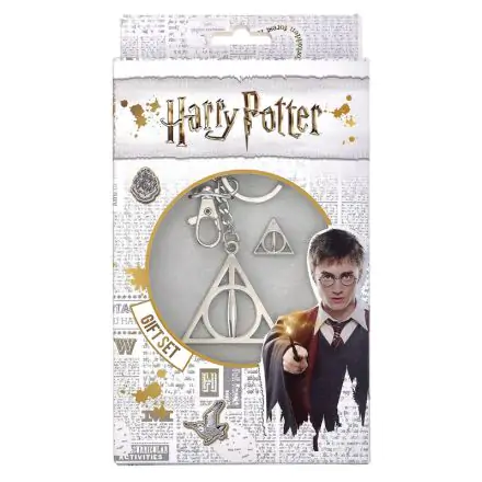 Set breloc si insigna Harry Potter Deathly Hallows poza produsului