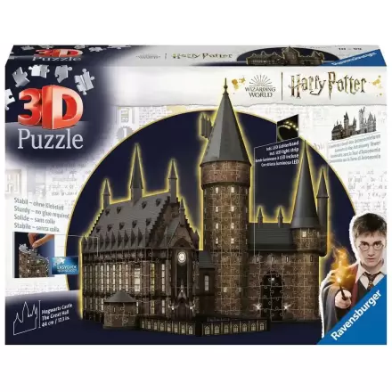 Harry Potter 3D Puzzle Hogwarts Castle: Great Hall - Night Edition (643 Bucăți) poza produsului