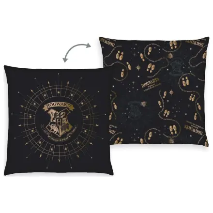 Harry Potter Pernă Hogwarts Crest & Marauder's Map 40 x 40 cm poza produsului