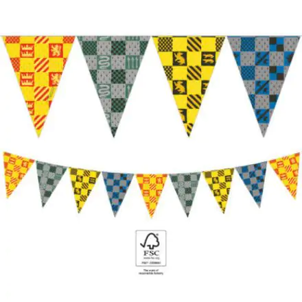 Harry Potter Hogwarts Houses Bunting FSC 2.3 m poza produsului