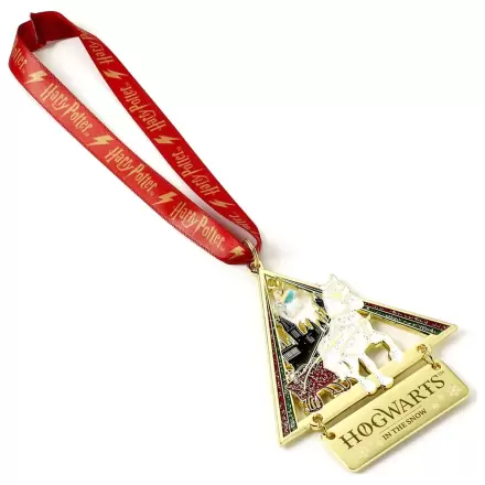Harry Potter ornament de brad Hogwarts in the Snow (Golden Tone) poza produsului