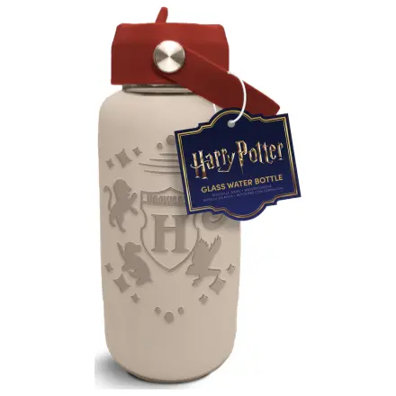 Harry Potter Hogwarts Sticla de apa din sticla cu manson din silicon 800ml poza produsului