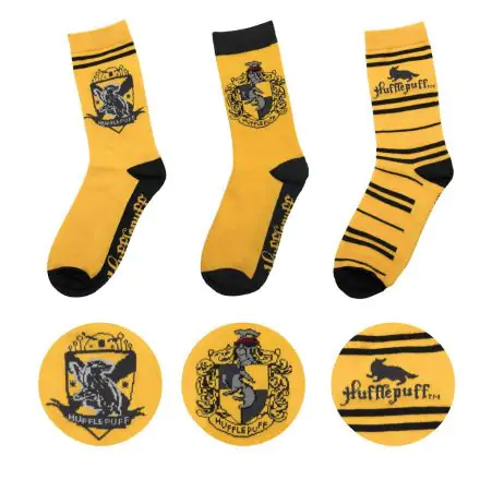 Harry Potter Șosete set de 3 Hufflepuff termékfotója