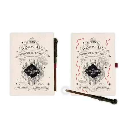 Harry Potter Marauders Map notebook premium A5 + pix baghetă termékfotója