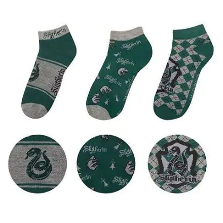 Șosete gleznă Harry Potter 3-Pack Slytherin termékfotója