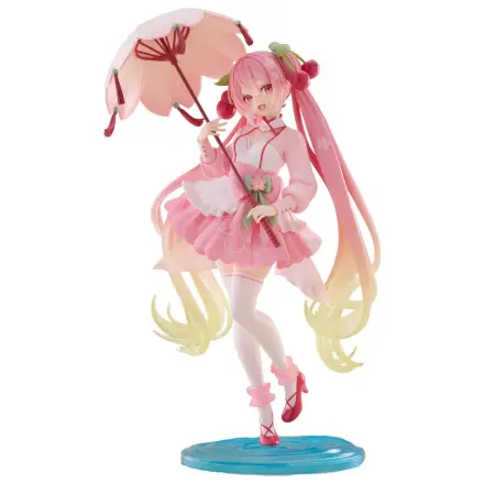 Hatsune Miku AMP PVC Statuie Newley Written Sakura Miku Sakura Dress Ver. 21 cm poza produsului