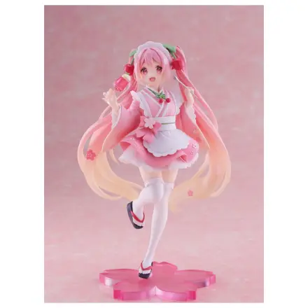 Hatsune Miku Statuie PVC Newley Written Sakura Miku Japanese Cafe Ver. Reissue 18 cm poza produsului