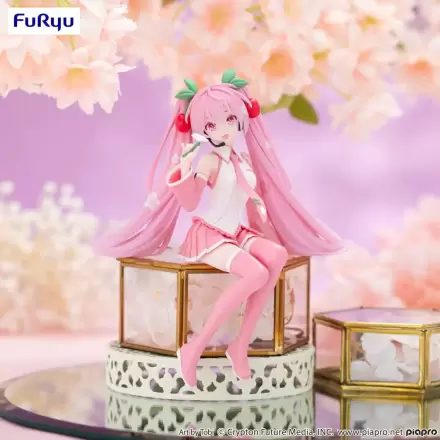 Hatsune Miku Noodle Stopper PVC Statuie Sakura Miku 2024 15 cm poza produsului