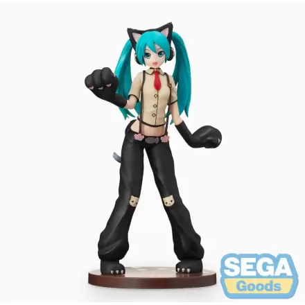 Statuie PVC Hatsune Miku Project DIVA Arcade Future Tone SPM Hatsune Miku Pisică 23 cm termékfotója