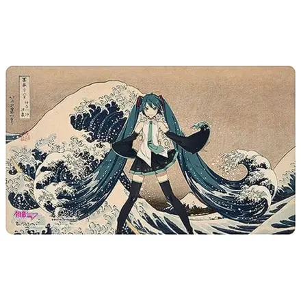 Hatsune Miku x Katsushika Hokusai iXima Desk Mat The Great Wave off Kanagawa/Fine Wind, Clear Morning poza produsului