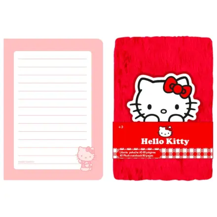 Hello Kitty A5 caiet de pluș poza produsului