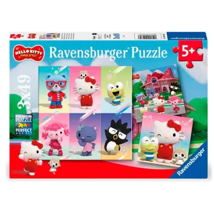 Hello Kitty and Friends Hello Kitty puzzle 3x49 piese poza produsului