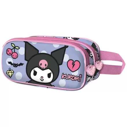 Hello Kitty and Friends Kuromi Rebel etui dublu 3D pentru creioane poza produsului