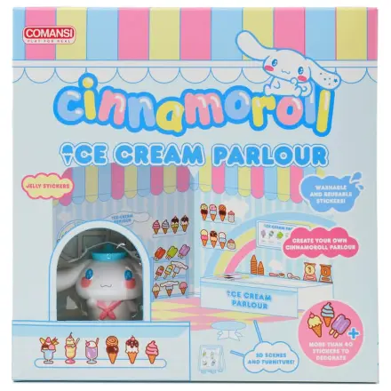 Hello Kitty and Friends Mini figurina Sticker House Cinnamoroll Ice Cream Parlour poza produsului