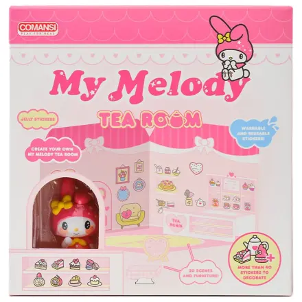 Hello Kitty and Friends Mini figure Sticker House My Melody Tea Room poza produsului