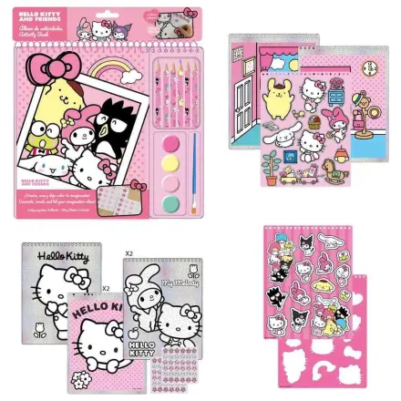 Hello Kitty and Friends carte de activitati si colorat poza produsului