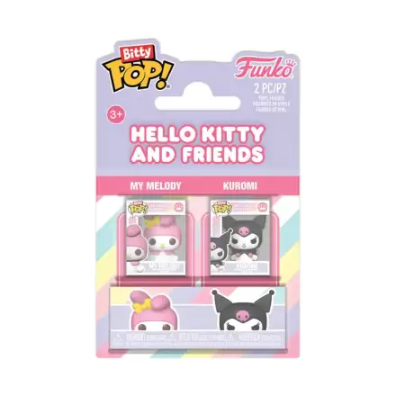 Hello Kitty Bitty Funko POP! Figurine de vinil pachet de 2 My Melody&Kuromi poza produsului