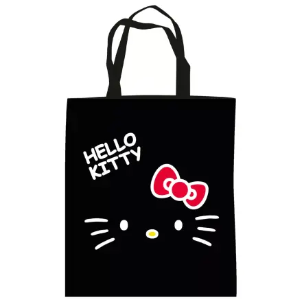 Hello Kitty Black Canvas Bag, geanta de cumparaturi 44 cm poza produsului