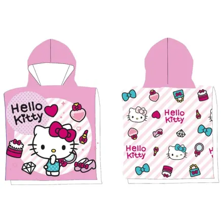 Hello Kitty Fashion Beach Prosop Poncho 50x100 cm poza produsului