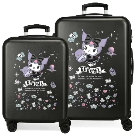 Hello Kitty Kuromi Fortune Telling ABS set de 2 valize tip troller 55/65cm poza produsului
