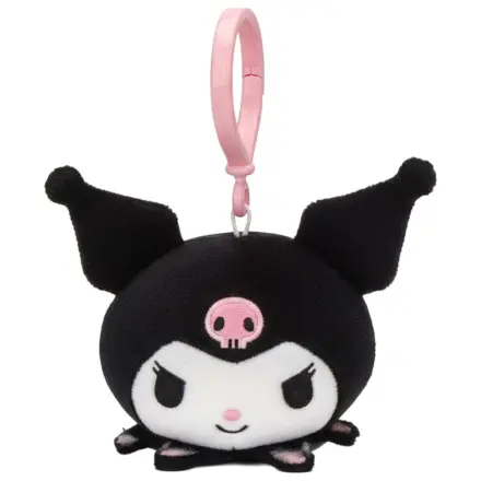 Hello Kitty Kuromi Head 3D Figurina de Plus cu Agatatoare, Amuleta de Geanta 11 cm poza produsului