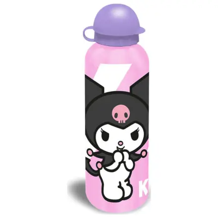 Hello Kitty Kuromi Pink Sticla de baut din aluminiu cu capac 500 ml poza produsului