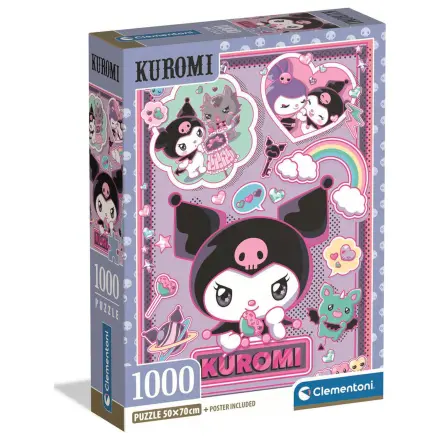 Hello Kitty Kuromi puzzle 1000 piese poza produsului