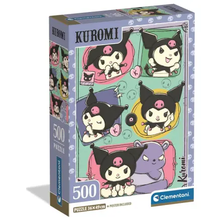 Hello Kitty Kuromi puzzle 500 piese poza produsului