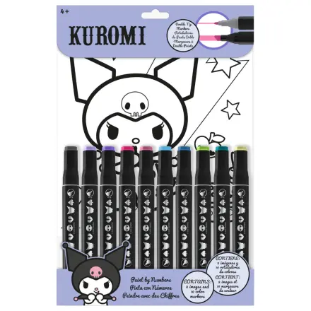 Hello Kitty Kuromi Numere Carte de colorat poza produsului