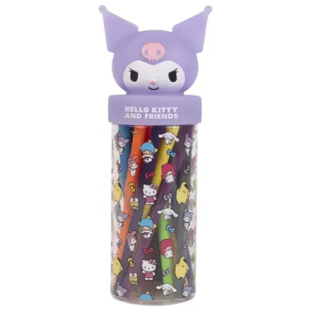 Hello Kitty Kuromi Set de 18 carioci în suport 3D poza produsului