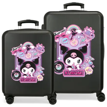 Hello Kitty Kuromi Wonder Set 2 valize trolley ABS 55-65cm poza produsului