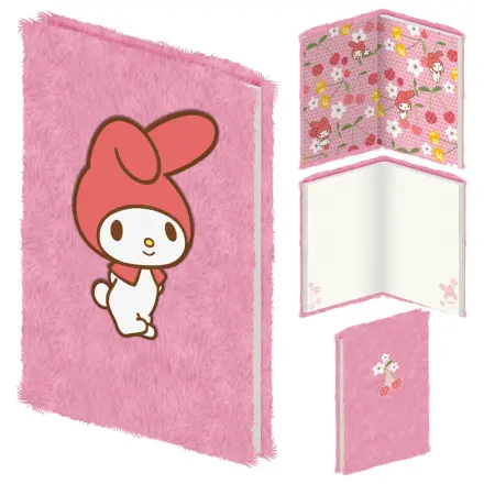 Hello Kitty My Melody A5 pluș caiet poza produsului