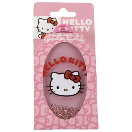 Hello Kitty Perie de păr roz cu sclipici, Pieptene 13 cm poza produsului