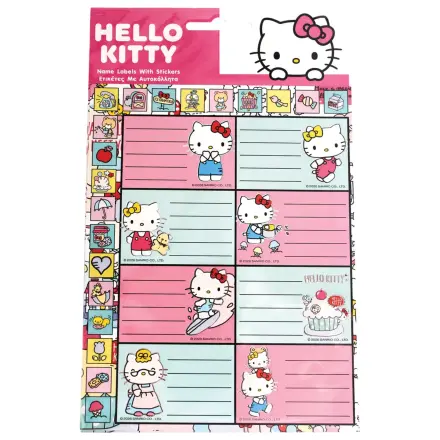 Hello Kitty Play Notebook Labels with Stickers 16 bucati poza produsului