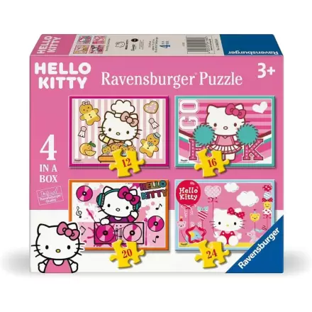 Hello Kitty puzzle 12-16-20-24 piese poza produsului