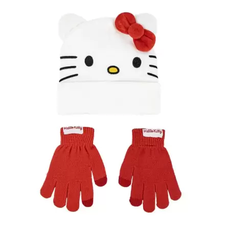 Hello Kitty set caciula si manusi poza produsului