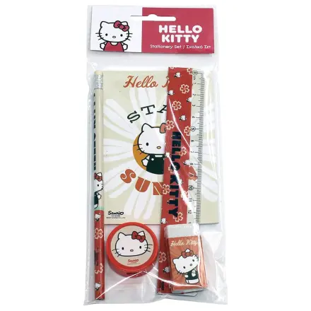 Hello Kitty Stay Sunny Set Papetarie 5 piese poza produsului