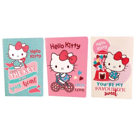 Hello Kitty Sweetheart Set de caiete A5 de 3 bucăți poza produsului