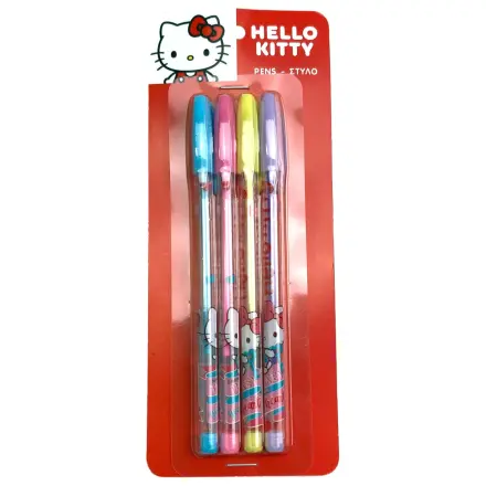Hello Kitty Sweetheart Set de pixuri colorate 4 bucăți poza produsului