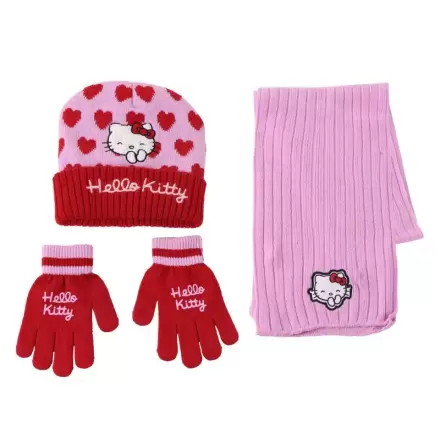 Hello Kitty set de iarna cagula manusi poza produsului