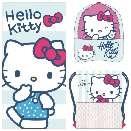Set prosop, geanta si sapca Hello Kitty poza produsului
