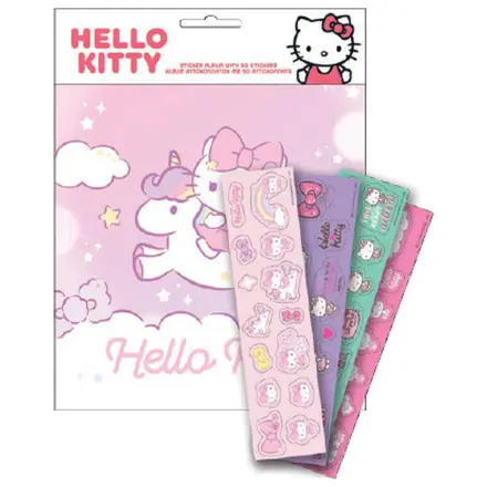 Hello Kitty Unicorn Album autocolant cu 50 de autocolante poza produsului