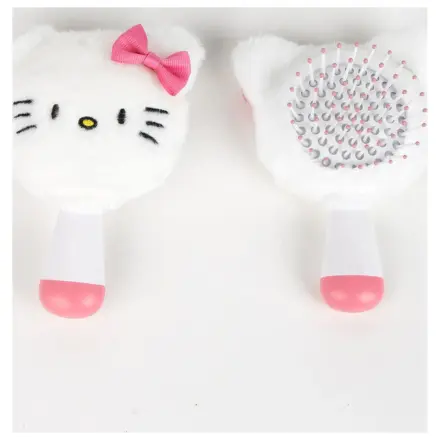 Hello Kitty White mini perie de păr de pluș, pieptene 13 cm poza produsului