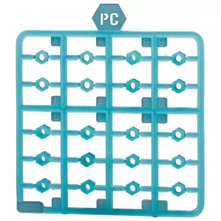 Set de accesorii model din plastic Hexa Gear Scară 1/24 Ex Unit 002 Hexa G-R.A.M Blue Ver. poza produsului
